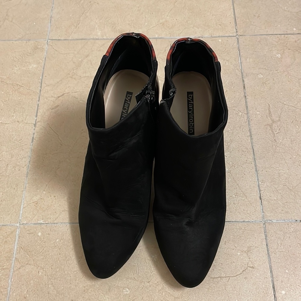 Anthropologie | Faryl Robin Black Ankle Boots 3.5" Heel